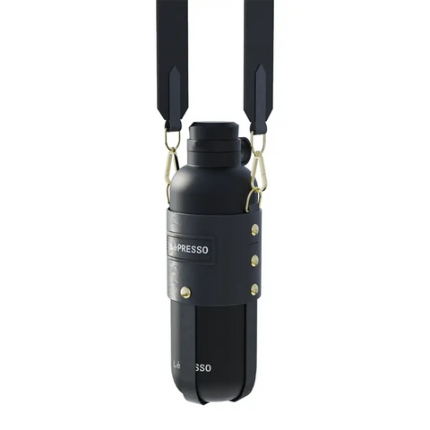 LePresso ThermaTrail Thermos Bottle with Crossbody Strap