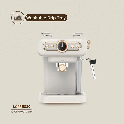 LePresso, Retro Espresso Boiler Machine Gauge and Milk Steamer