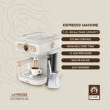 LePresso, Retro Espresso Boiler Machine Gauge and Milk Steamer