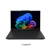 Lenovo ThinkPad T16 Gen 5 16" WUXGA Laptop – Intel Core Ultra 5 325, 16GB LPDDR5X-6800 RAM, 512GB PCIe NVMe SSD, Intel Graphics, Copilot+ PC, DOS, Arabic Keyboard, Black, 3-Year Warranty (1-Year Battery Warranty)