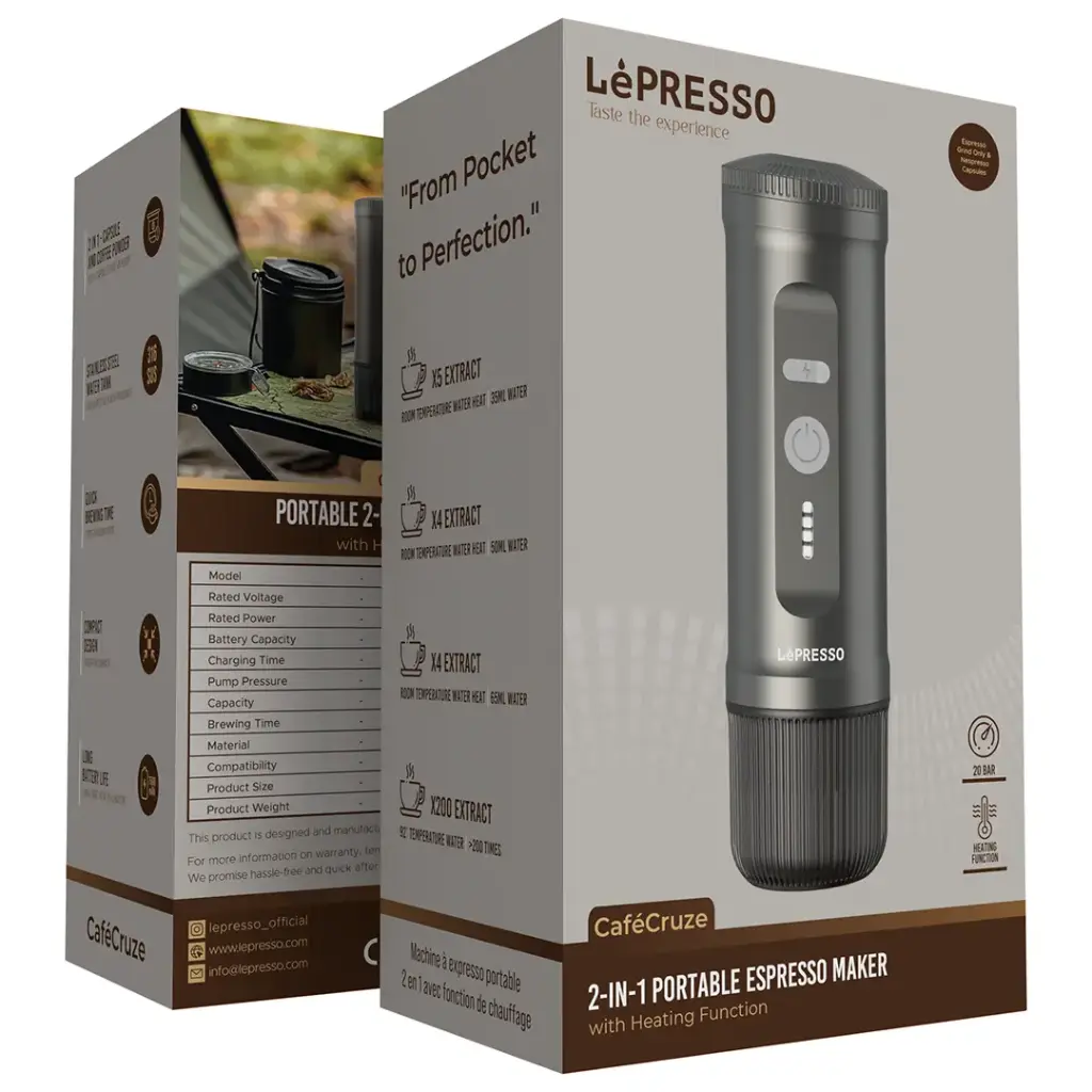 Lepresso, Portable 2-in-1 Espresso Maker Lepresso, Portable 2-in-1 Espresso Maker