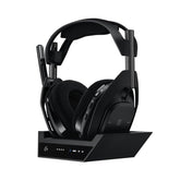 سماعة الألعاب اللاسلكية Logitech Astro A50 X LIGHTSPEED + محطة القاعدة، PRO-G GRAPHENE، PLAYSYNC عبر Xbox Series X|S + PS5 + الكمبيوتر الشخصي/mac، بلوتوث، HDMI 2.1 Passthru - أسود