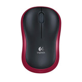 Logitech M185 Wireless Nano Optical Mouse – Red