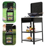 Boko Deluxe 4 Burner Propane Gas Stove with Auto Ignition & Detachable Legs