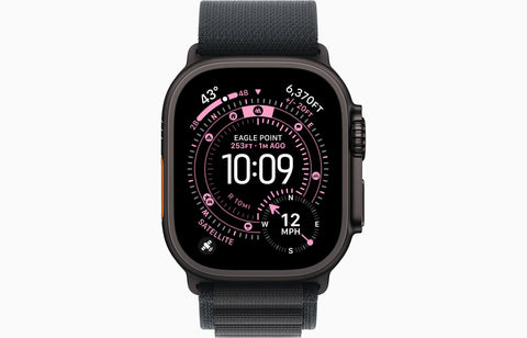 Apple Watch Ultra 3 GPS + Cellular 49mm Black Titanium Case with Black Alpine Loop