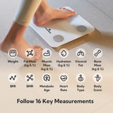 Noerden MINIMI+ Smart Body Scale – 16 Metrics, Heart Rate & Bluetooth Sync