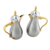 Vaccum Flask Set Nickel Gold - 700ml+1 L