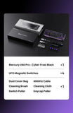GravaStar Mercury V60 Pro 60% Hall Effect Magnetic Switch Gaming Keyboard Special Edition - Cyber Frost Black
