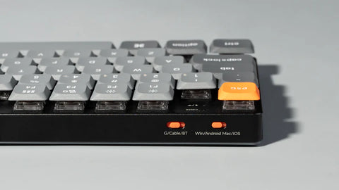 Keychron, K1 Max TKL 80% RGB Backlight Hot Swappable QMK/VIA Wireless Mechanical Gaming Keyboard, (English/Arabic Keyboard) - Black