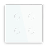 Gopeta, 4-Gang Smart Wi-Fi Touch Switch 600W with Glass Panel