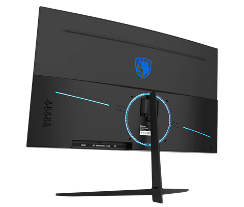 Sades NC-Pelagia SC-CJ04F24B, 24" FHD 1920x1080, 200Hz, VA, Curved Gaming Monitor - Black