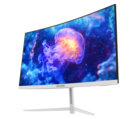 Setup Bundle:Pc Core i5-12400F,RTX 5060,16GB Sades Monitor 24",FHD,200Hz,0.5ms,HDMI 2.1,VA, Gaming Table 120*60*75cm with RGB Light with Gamax Gaming Chair Model 1-LT001L (White)