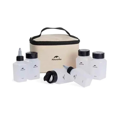 Naturehike Seasoning Bottle Six-Piece Set - Light Khaki