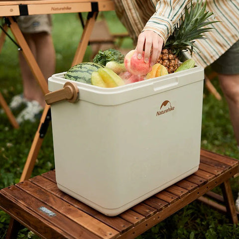 Naturehike Lamando 24H Outdoor Antibacterial Cooler Box - Beige Grey (13L)