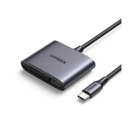 UGREEN USB-C to SD/TF + USB 2.0 Memory Card Reader