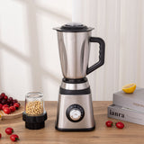PURE 2-in-1 Stainless Steel Blender with Grinder Attachment – 1 L, 400 W