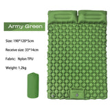 Double Inflatable Camping Air Mattress with Built-In Foot Pump & Dual Pillows – 200 × 120 cm