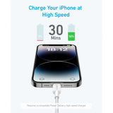 Anker 322 USB-C To Lightning Cable (6FT Braided) - White