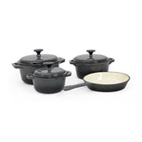 OSFE Cast Iron Cookware Set 7 PCS - Grey