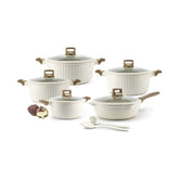 OSFE Granite Cookware Set 12 pcs - Ivory