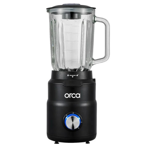 Orca Stand Blender 1.5L, 600W Glass Jar - Black