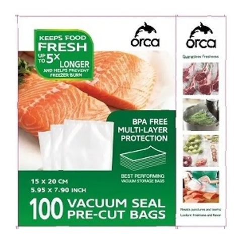 Orca Vacuum Sealer Bag 15x20cm - 100 Pieces