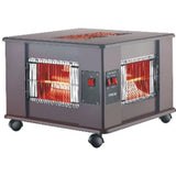 Orca Wooden Quartz Heater - 2400W 5 face - Red