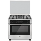 Orca, 5 Burner Full Safety Gas Cooker 90x60cm, Silver – OR-9060ODSPFS