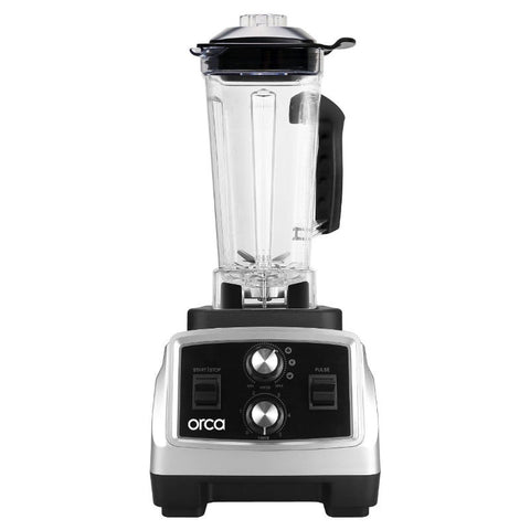 Orca, Commercial Blender 2L 1600W with 6 Blades – Silver/Black