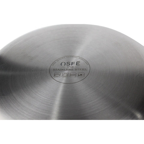 Osfe Home Cooking 316 High Quality 10-Piece Luxury Triply Stainless Steel Non Stick Cookware Set With Glass Lid (32-28-24-20 cm Pots and Pan 28 cm)