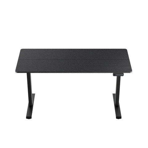 Owlotech Manager Height Adjustable Desk with Motor, 140x60cm Carbon Fiber Texture - Black