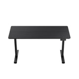 Owlotech Manager Height Adjustable Desk with Motor, 140x60cm Carbon Fiber Texture - Black