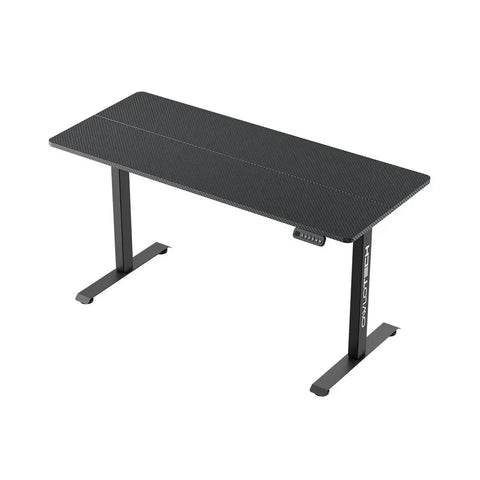 Owlotech Manager Height Adjustable Desk with Motor, 140x60cm Carbon Fiber Texture - Black