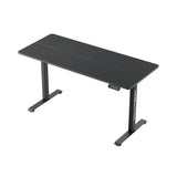 Owlotech Manager Height Adjustable Desk with Motor, 140x60cm Carbon Fiber Texture - Black