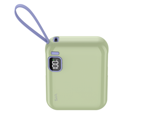SIA PB302 10000mAh power bank with cable 38.5WH (Green)