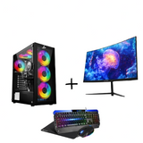 PC Bundle: PC Gaming i5-14400F/RTX 5060/16GB DDR5/1TB with Sades NC-Pelagia /24" FHD/ HDMI 2.1/ 0.5ms/200Hz/VA/Curved White Monitor & Sades Battle Ram Keyboard/Mouse/Mousepad