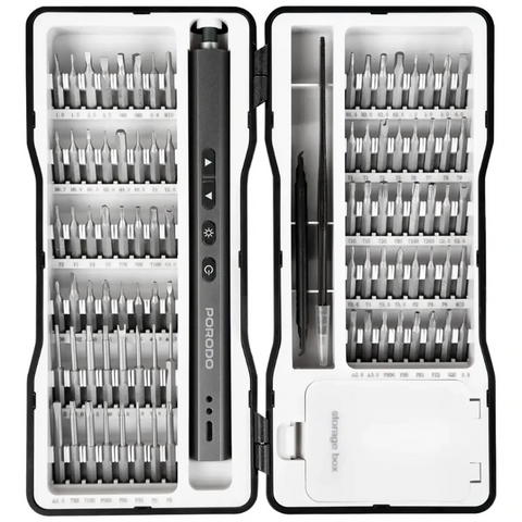 Porodo Electric Screwdriver Kit - Black