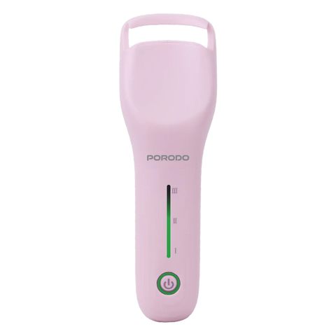 Porodo Liffestyle Fleuris Rechargeable Heated Eyelash Curler-Pink