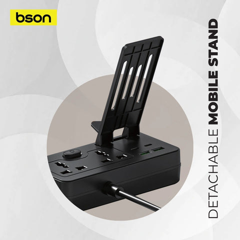 BSON Multi-Power Socket - 8-Port Fast Charging with Mobile Stand