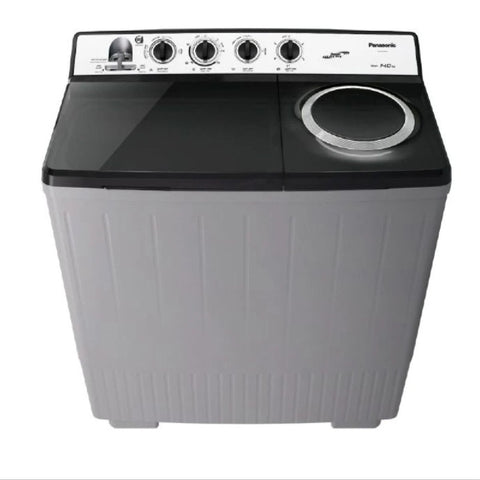 Panasonic Twin Tub Washing Machine 16KG Wash / 13KG Spin, Abaya Wash, Silver - NA-W16XG1BKW