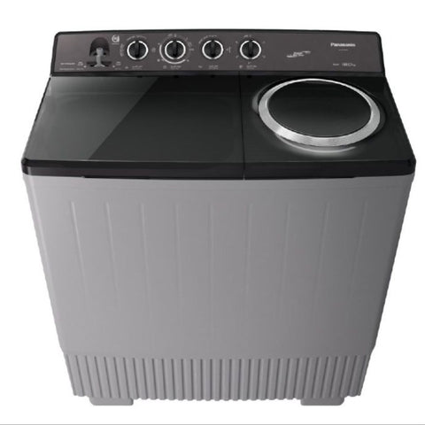 Panasonic Twin Tub Washing Machine 18KG Wash / 13KG Spin, Abaya Wash, Silver - NA-W18XG1BKW