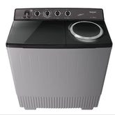 Panasonic Twin Tub Washing Machine 18KG Wash / 13KG Spin, Abaya Wash, Silver - NA-W18XG1BKW