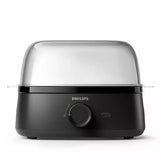 Philips Egg Cooker with Poached Egg Tray, 400W – Black