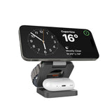 Porodo Multi-Device Wireless Charger Sleek, Lightweight And Travel-Friendly - Black