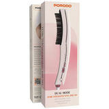 Porodo Dual-Mode Hair Straightening Brush with Detachable Comb -Pink