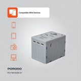 Porodo FWC038 Gan 5-Port Travel Block Universal Charger