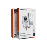 Porodo 1600DPI Wireless Mouse with Card Reader, Bluetooth 5.1 & Type-C Charging - Silver