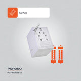 Porodo FWC038 Gan 5-Port Travel Block Universal Charger