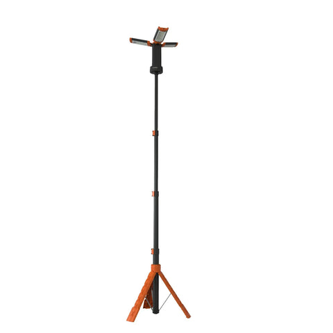 Porodo Lifestyle 9000mAh Work Lantern Foldable Multi-Mode LED Light with Tripod Base & Hook - Orange