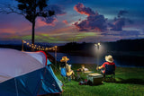 Porodo Lifestyle 9000mAh Work Lantern Foldable Multi-Mode LED Light with Tripod Base & Hook - Orange